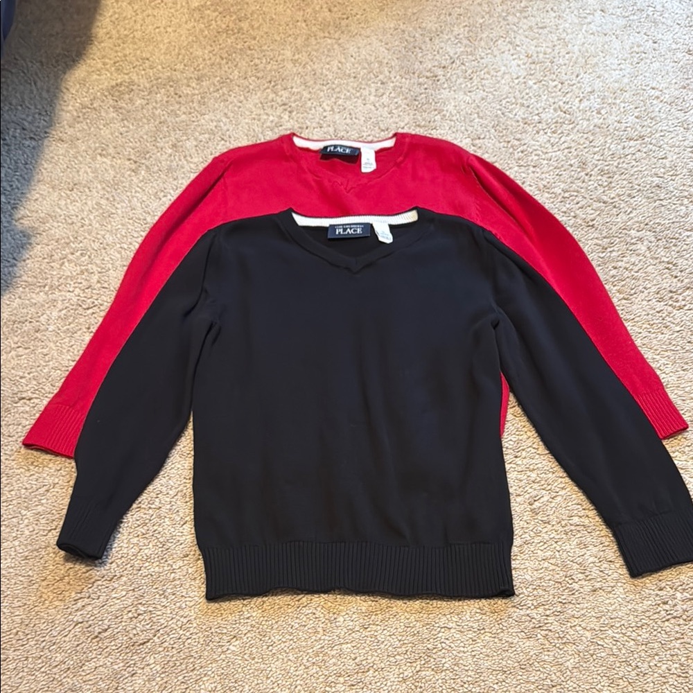 The Children's Place Red and Black Sweaters